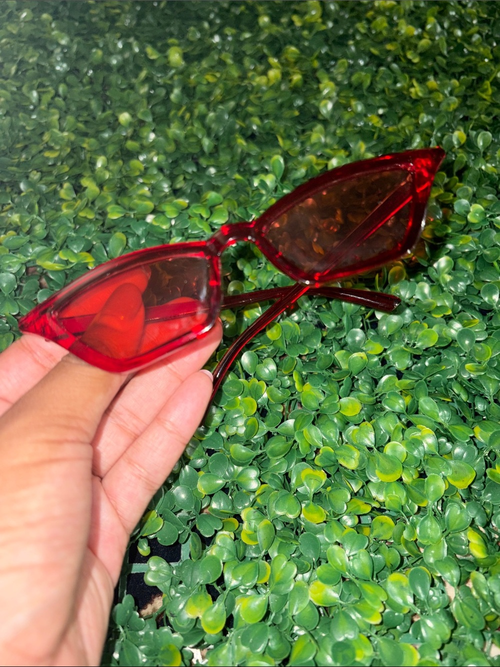Red Cat Eye Sunglasses